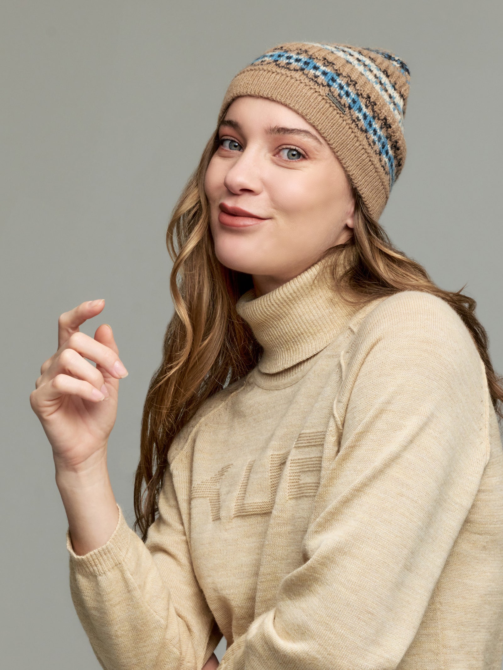 Camel Baby Alpaca Yoke Hat
