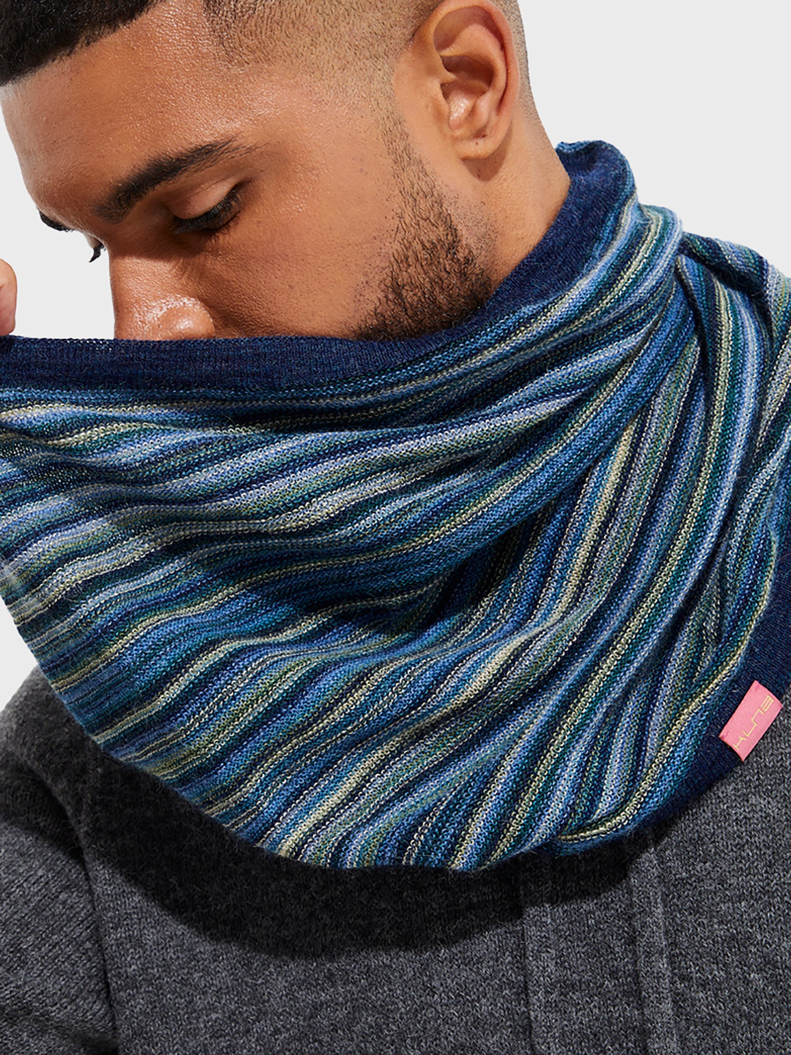 Chalina Yanis De Baby Alpaca Color Azul