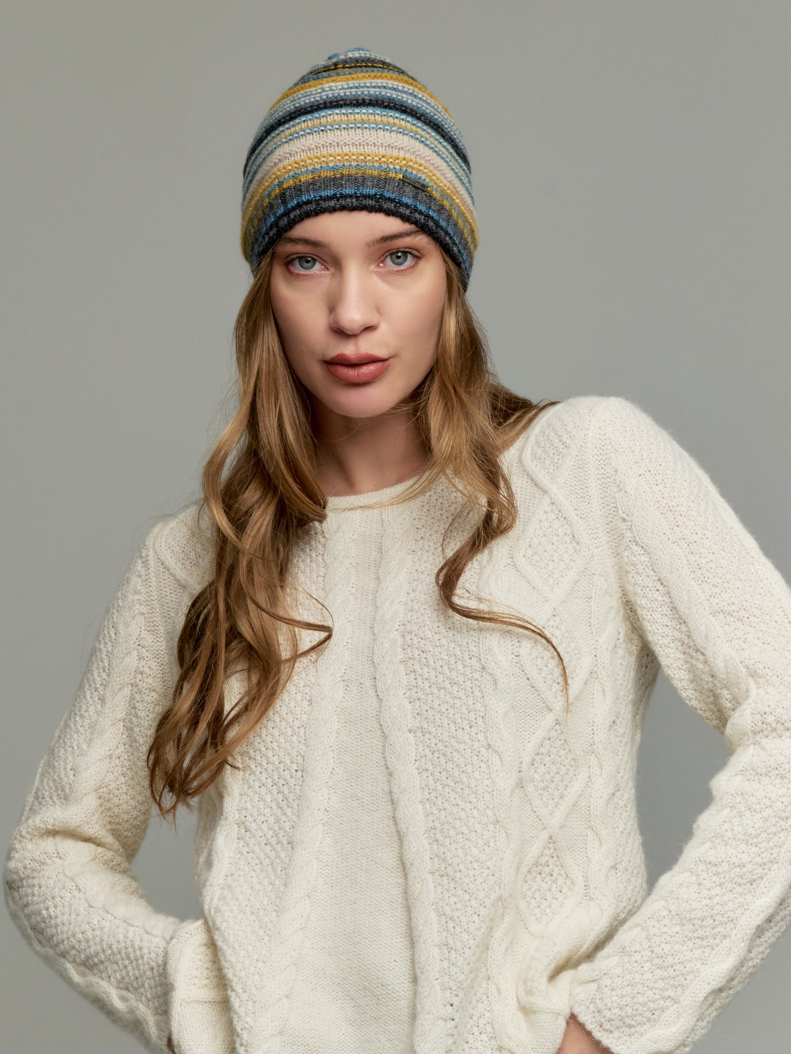 Yavoy Baby Alpaca Hat in Grey