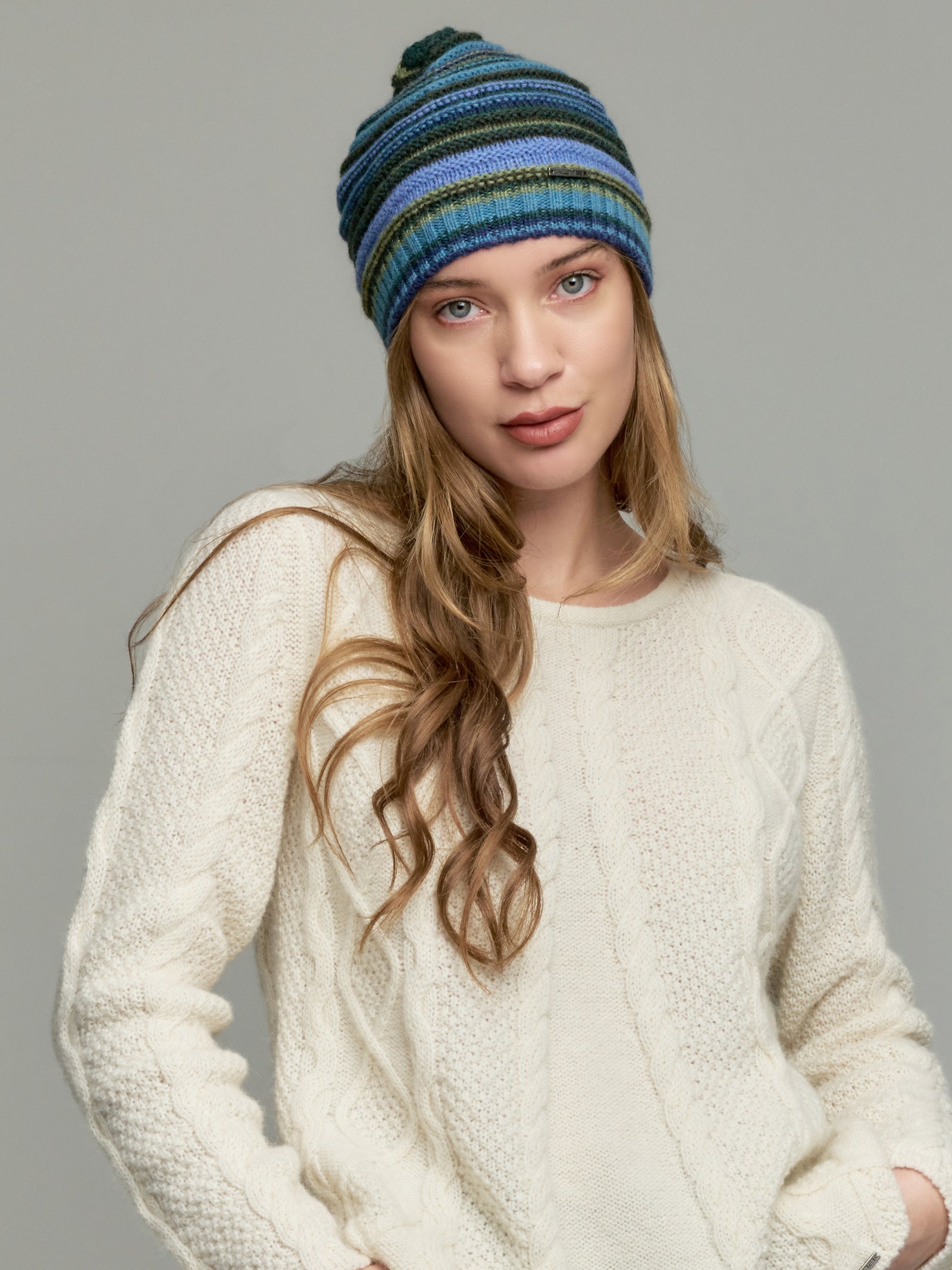 Yavoy Baby Alpaca Hat in Light Blue