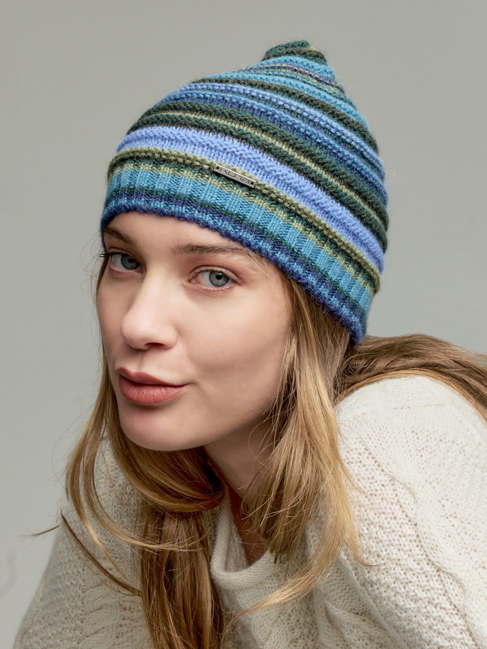 Yavoy Baby Alpaca Hat in Light Blue