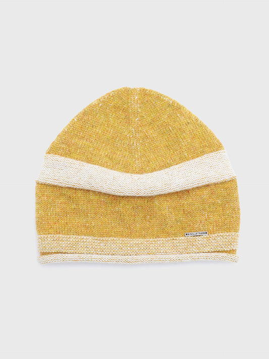 Gorro Ydris De Baby Alpaca Color Amarillo