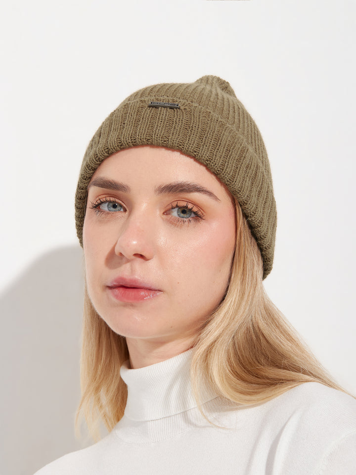 Gorro Apostrofe De Baby Alpaca Color Marrón