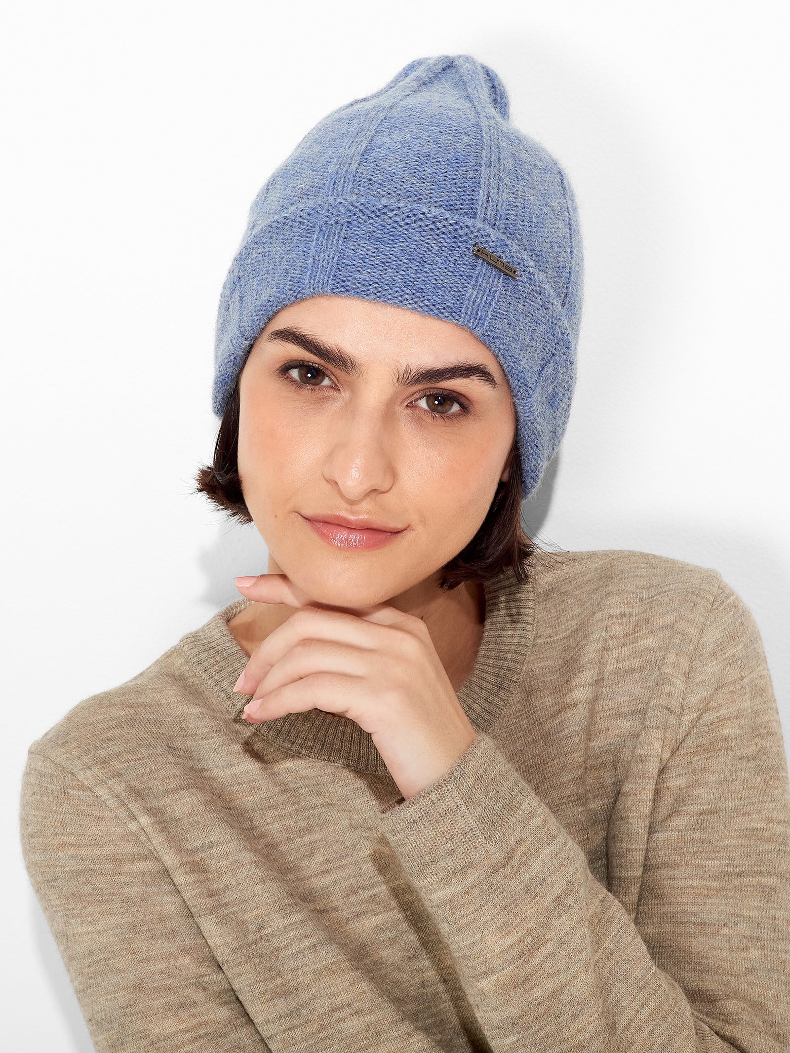 Baby Alpaca Zephyr Hat in Sky Blue