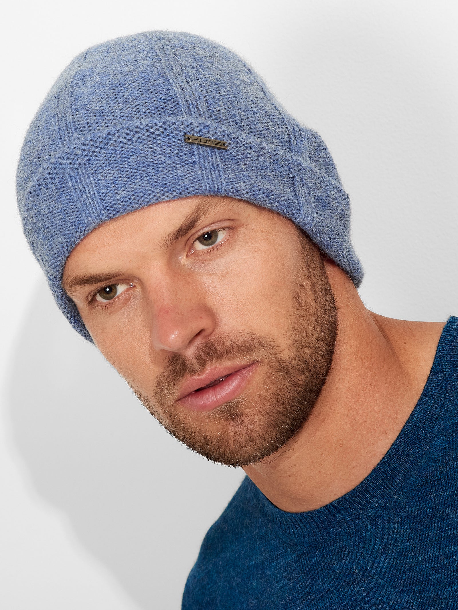 Baby Alpaca Zephyr Hat in Sky Blue