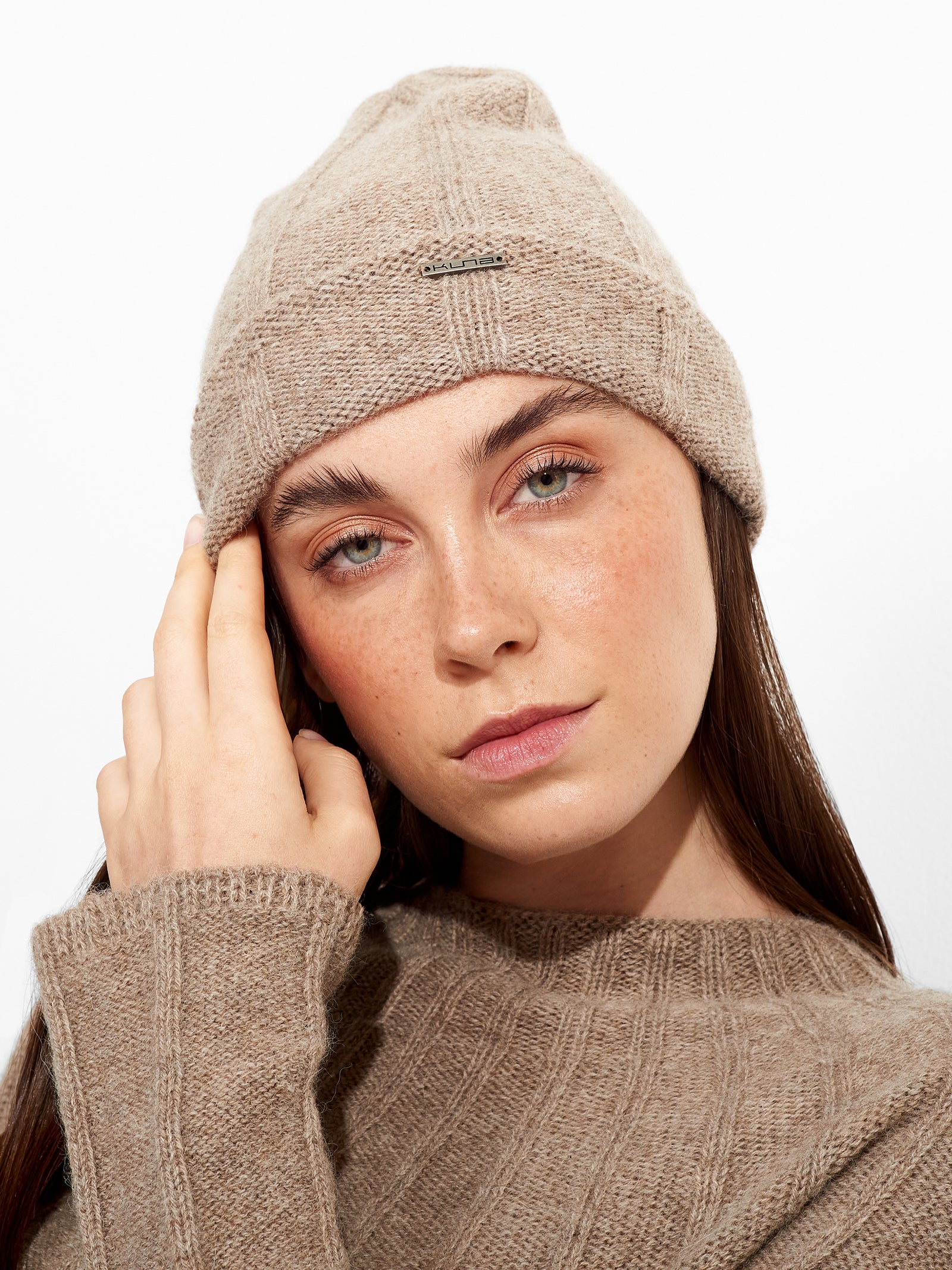 Brown Baby Alpaca Zephir Beanie