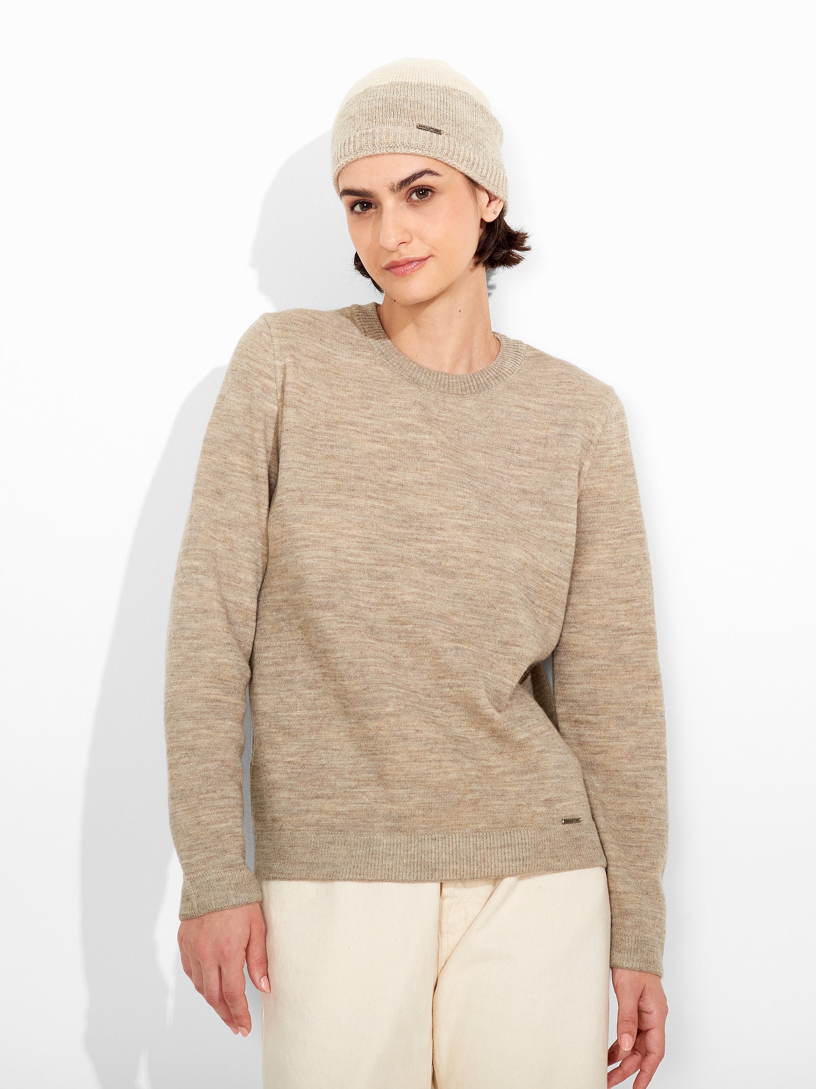 Zoe Baby Alpaca Hat - Beige