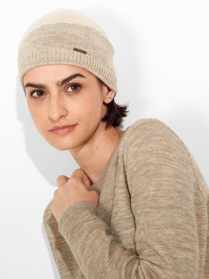 Gorro Zoe De Baby Alpaca Color Beige