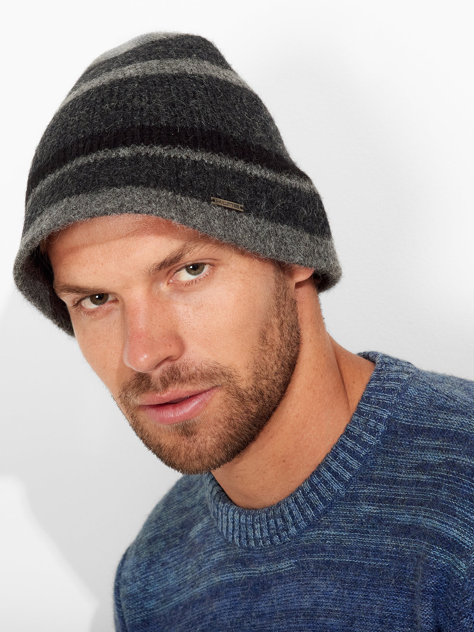 Zadiel Gray Beanie Baby Alpaca Color Grey