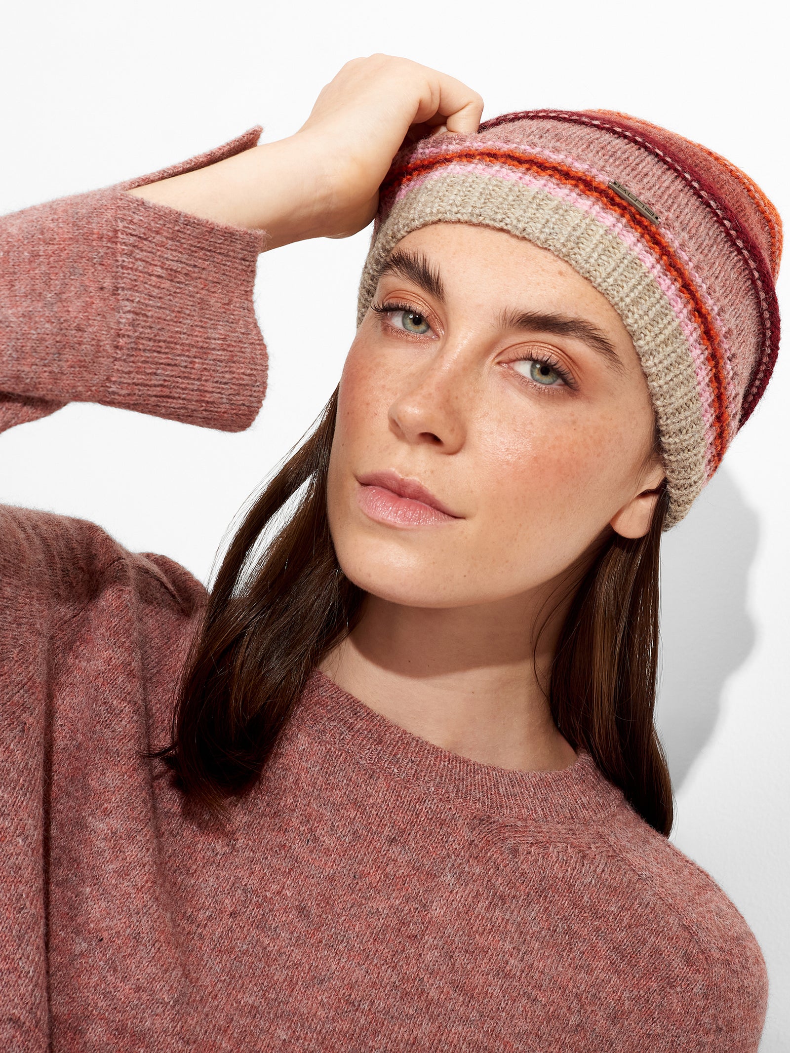 Gorro Zanni De Baby Alpaca Color Rosado