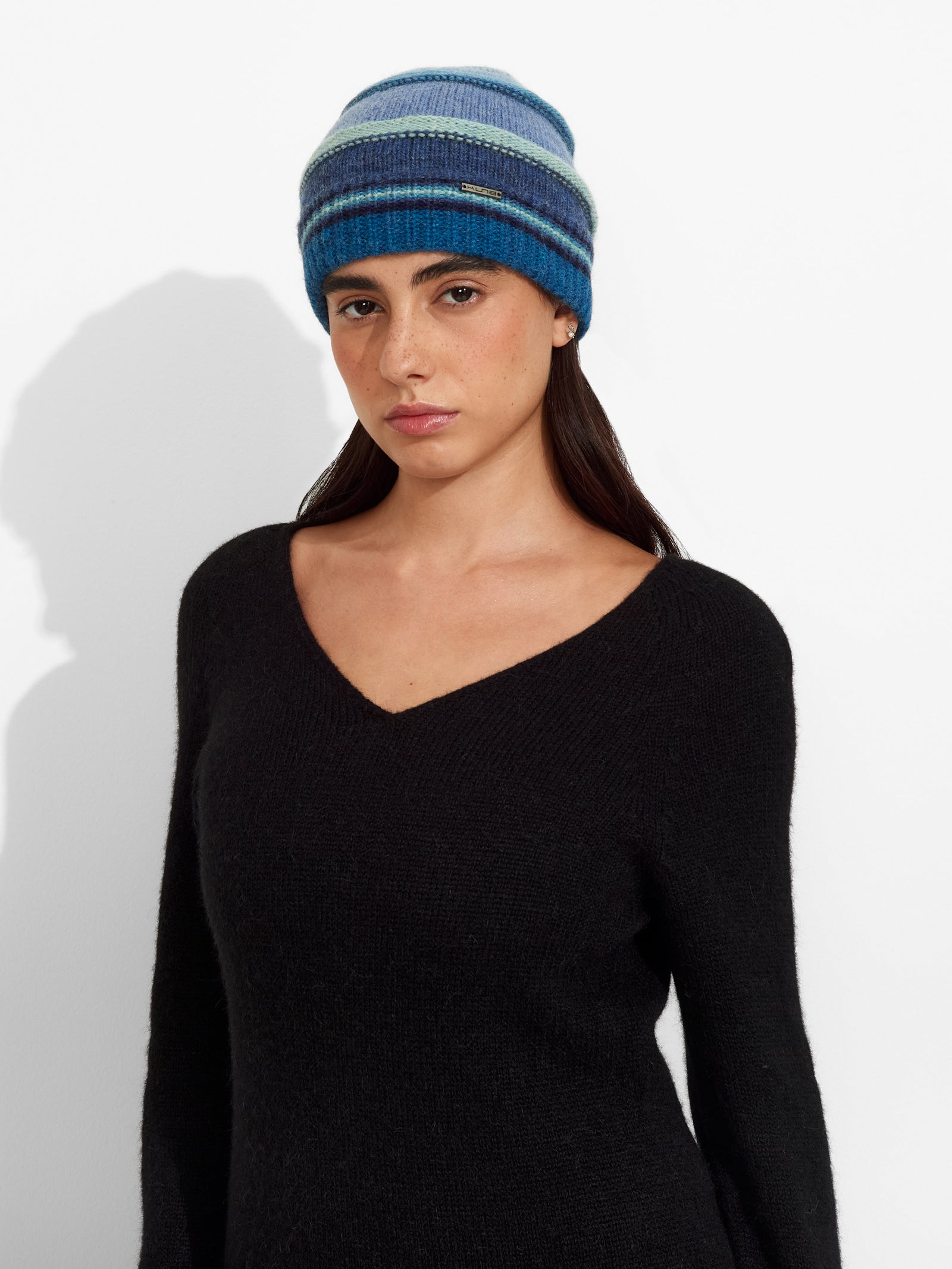 Gorro Zanni De Baby Alpaca Color Azul