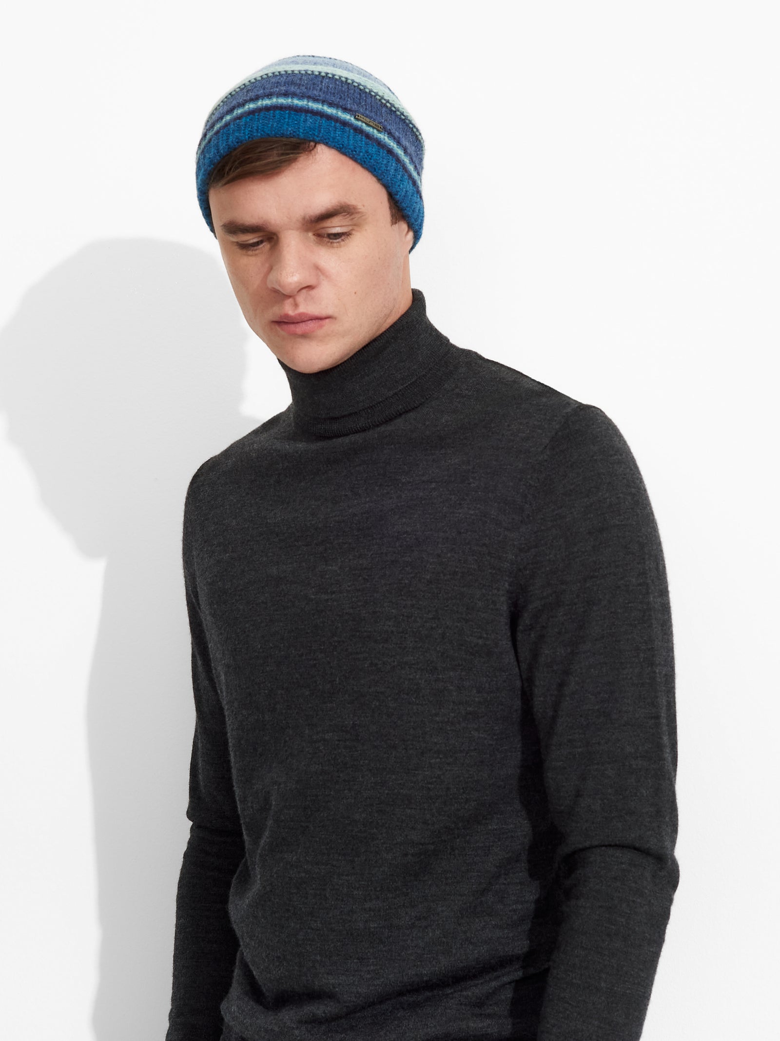 Gorro Zanni De Baby Alpaca Color Azul