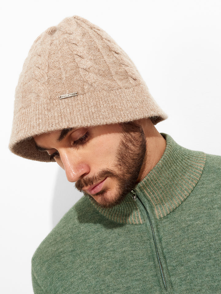 Gorro Zuzette De Baby Alpaca Color Marrón