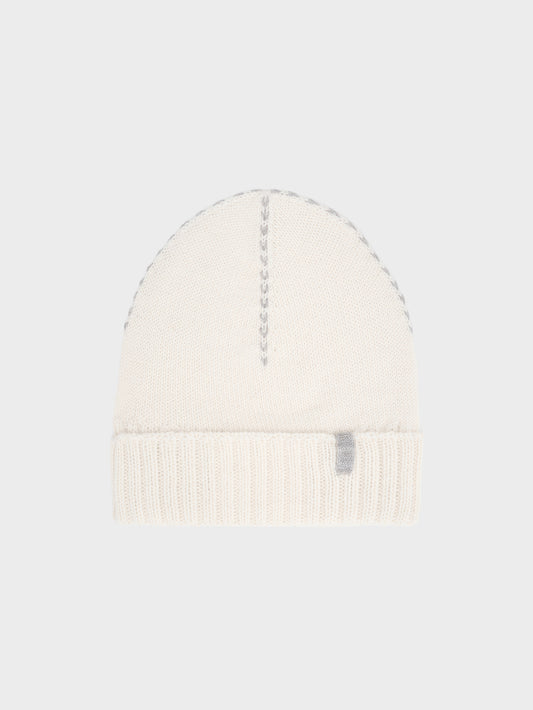 Gorro Beanie De Baby Alpaca Color Beige
