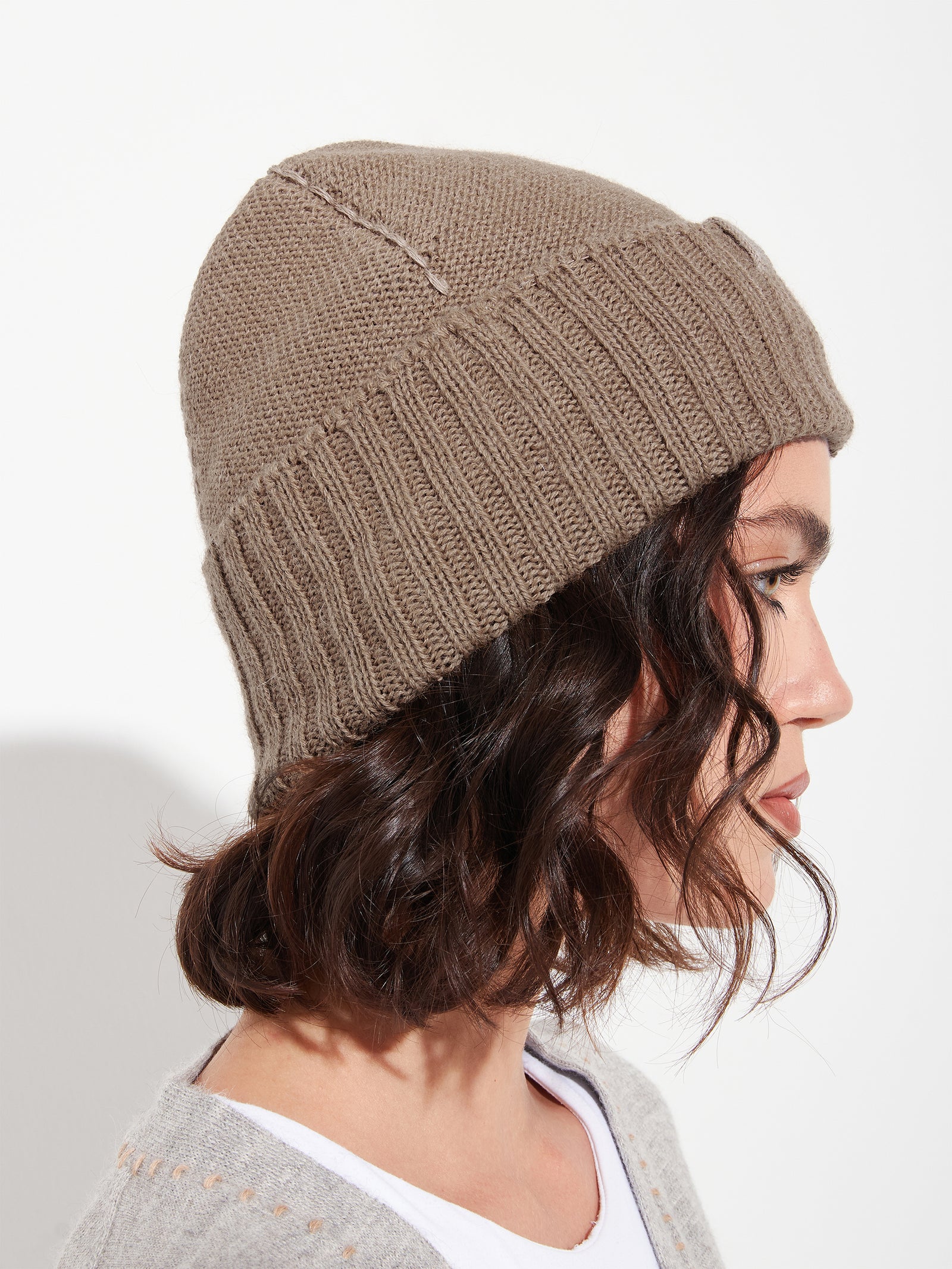 Camel Baby Alpaca Beanie Hat