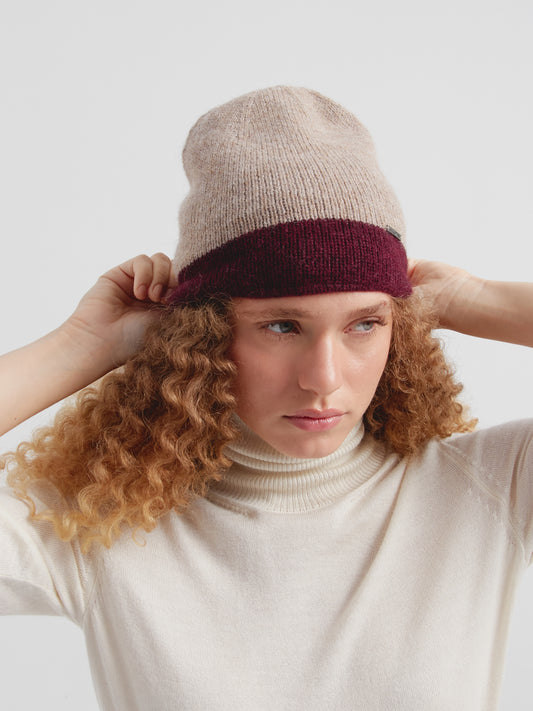 Gorro Choice De Baby Alpaca Color Guinda