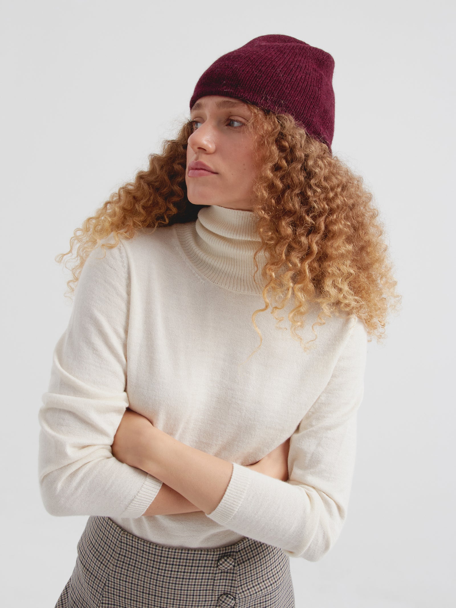 Cherry Choice Beanie Baby Alpaca Color Burgundy