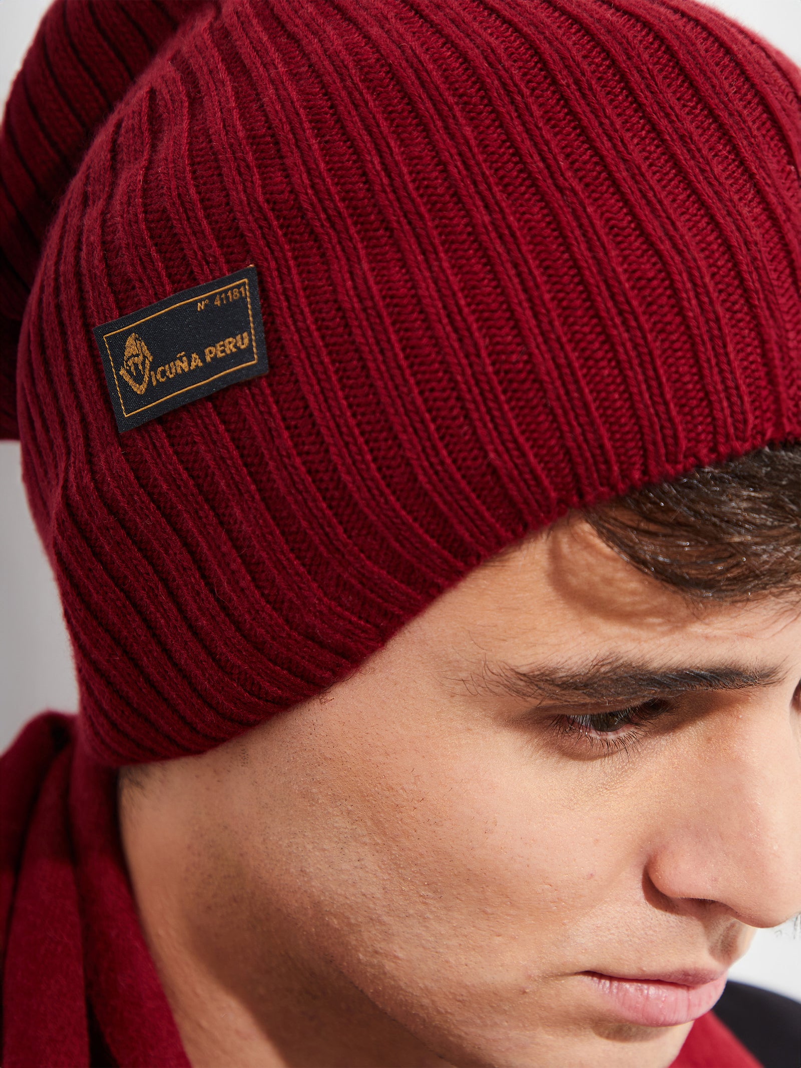 Benji Beanie Vicuña Color Red