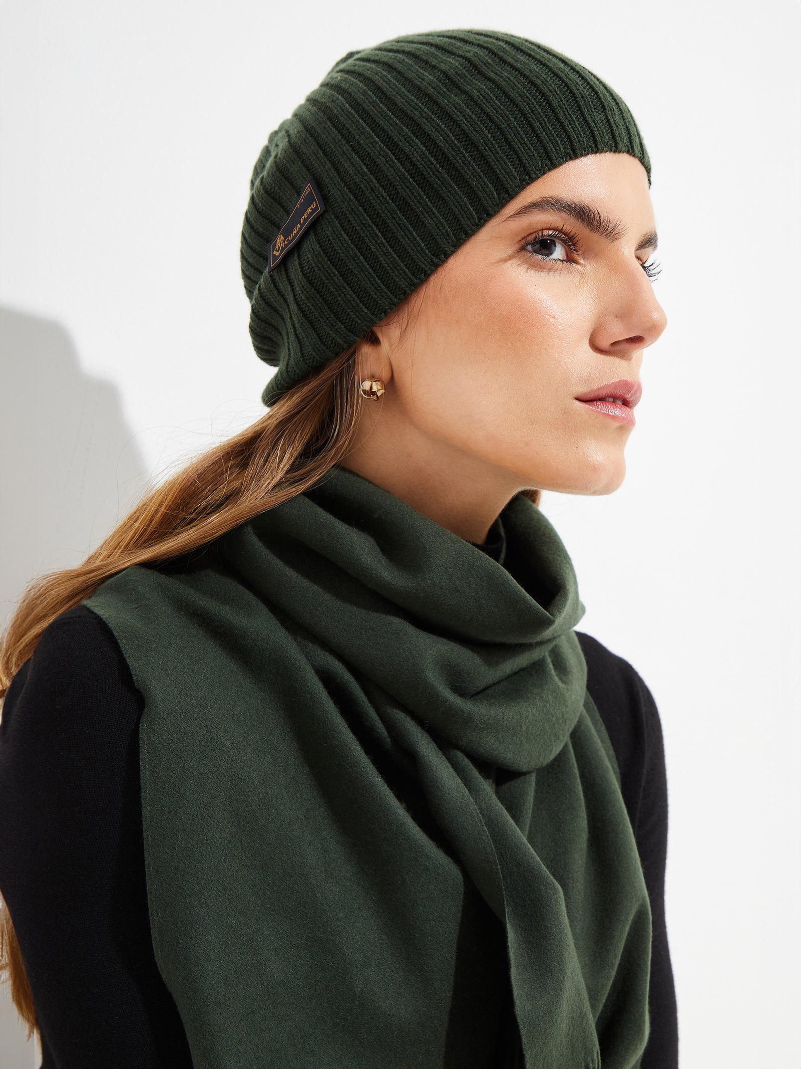 Benji Beanie Vicuña Color Green