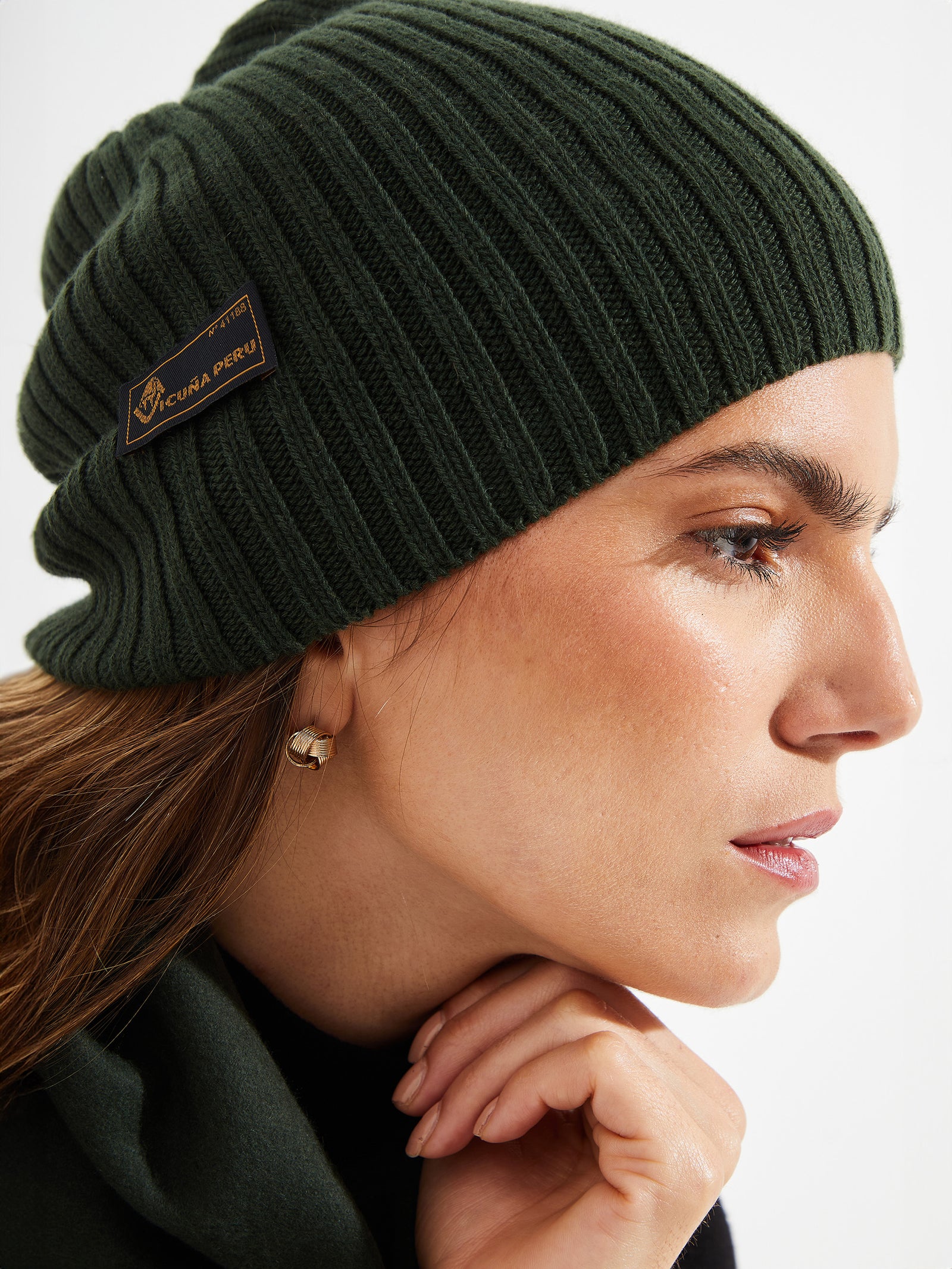 Benji Beanie Vicuña Color Green