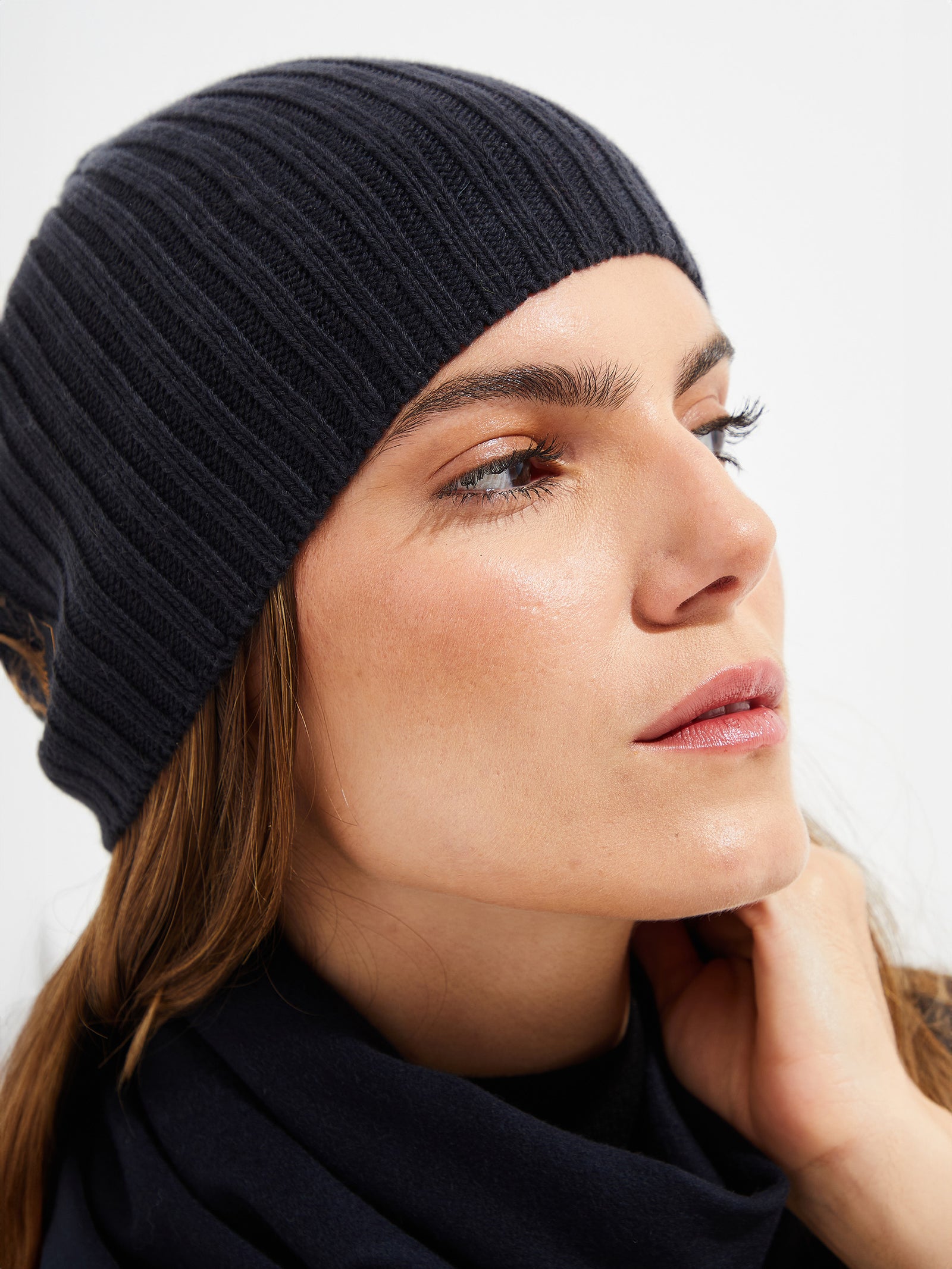Benji Hat in Vicuña Color Blue