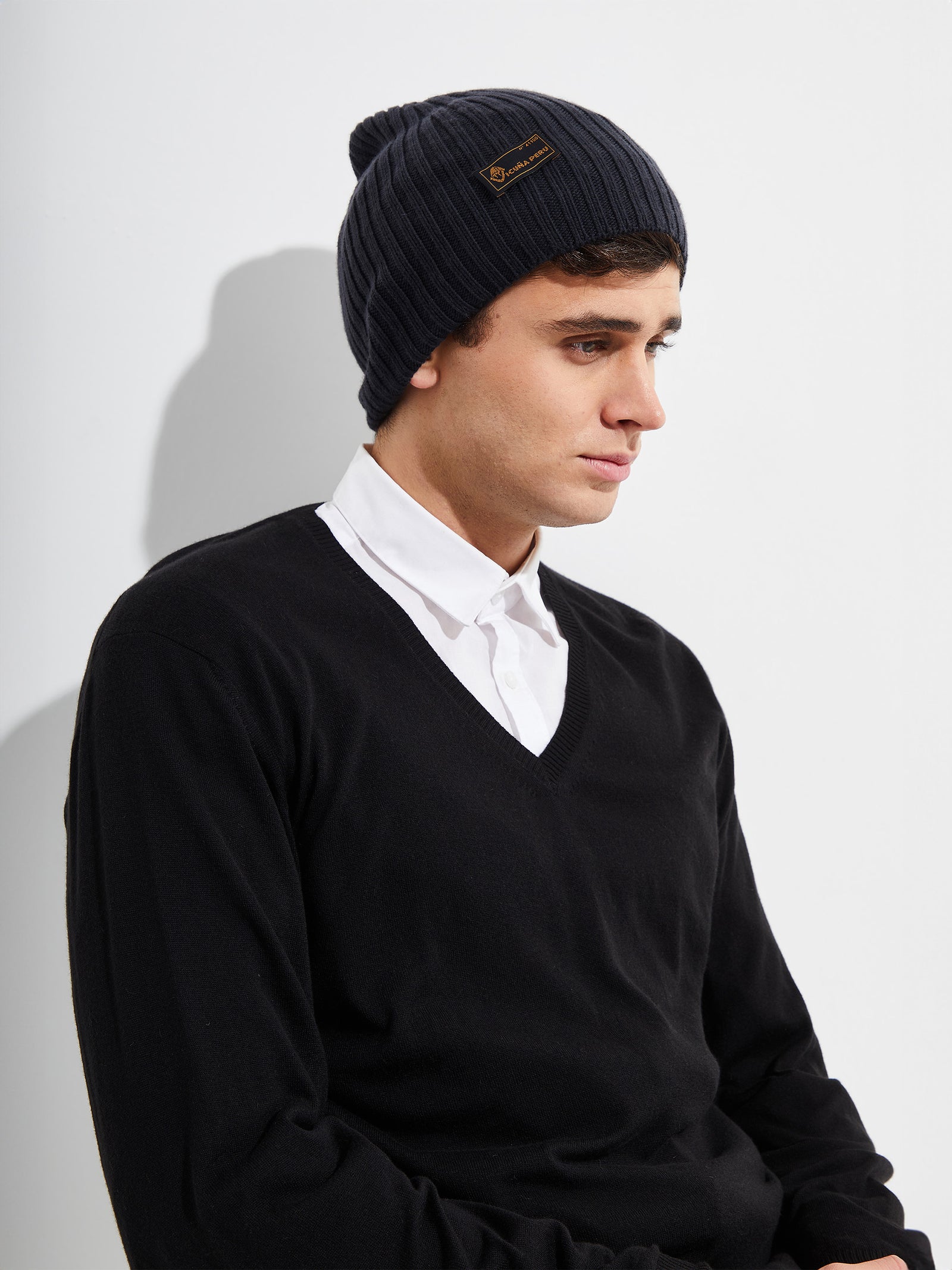 Benji Hat in Vicuña Color Blue