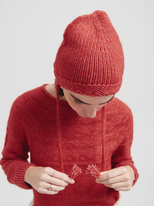 Gorro Chic De Baby Alpaca Color Rosado