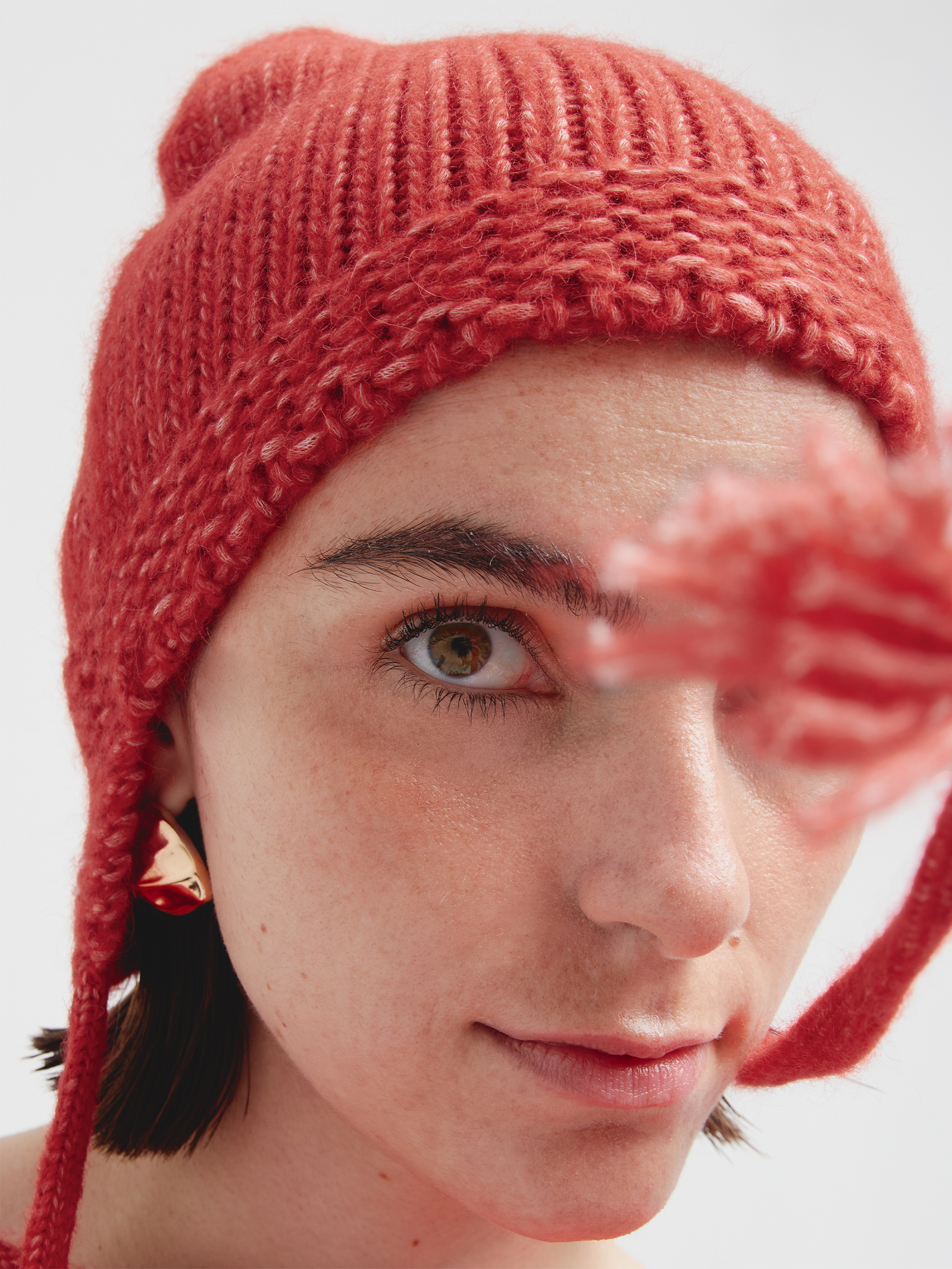Stylish Pink Hat Baby Alpaca Color Pink