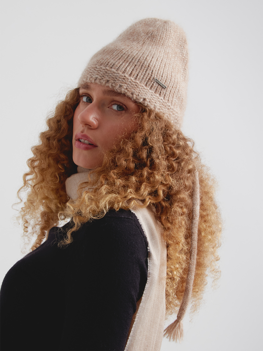 Gorro Chic De Baby Alpaca Color Beige