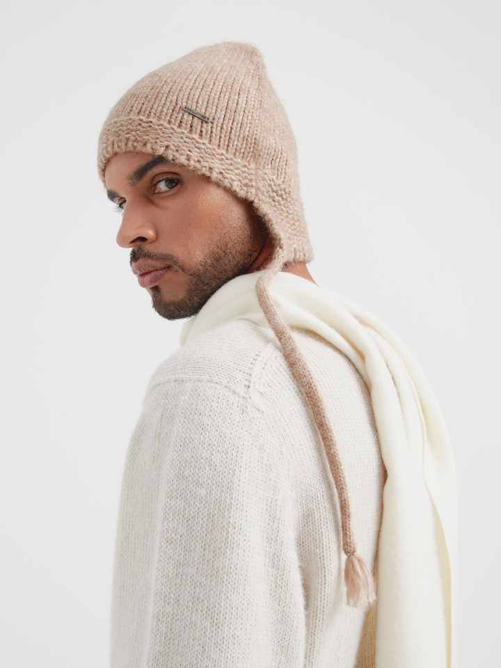 Gorro Chic De Baby Alpaca Color Beige