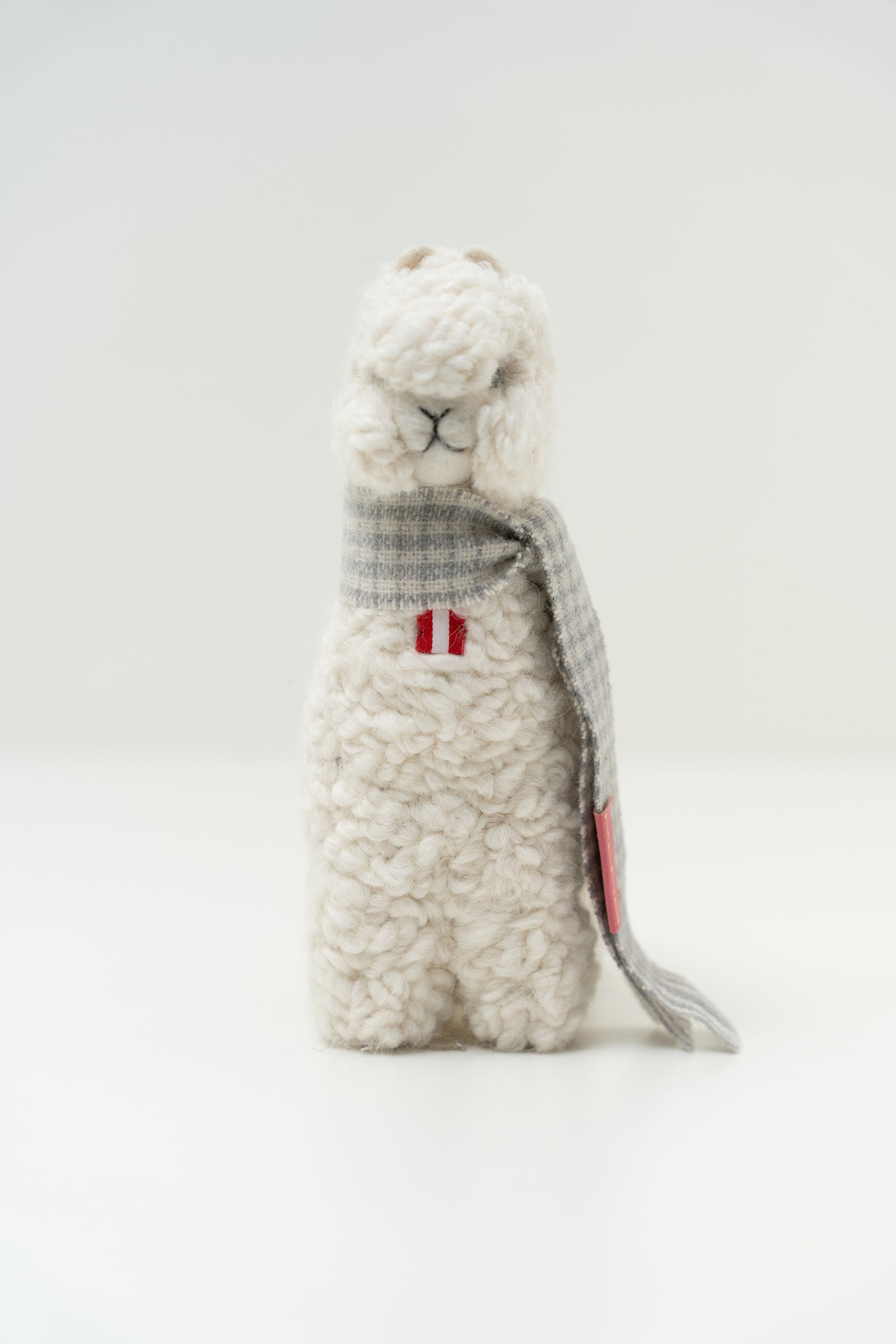 Peluche Qoni Grande De Baby Alpaca Color Blanco