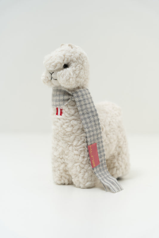 Peluche Qoni Grande De Baby Alpaca Color Blanco