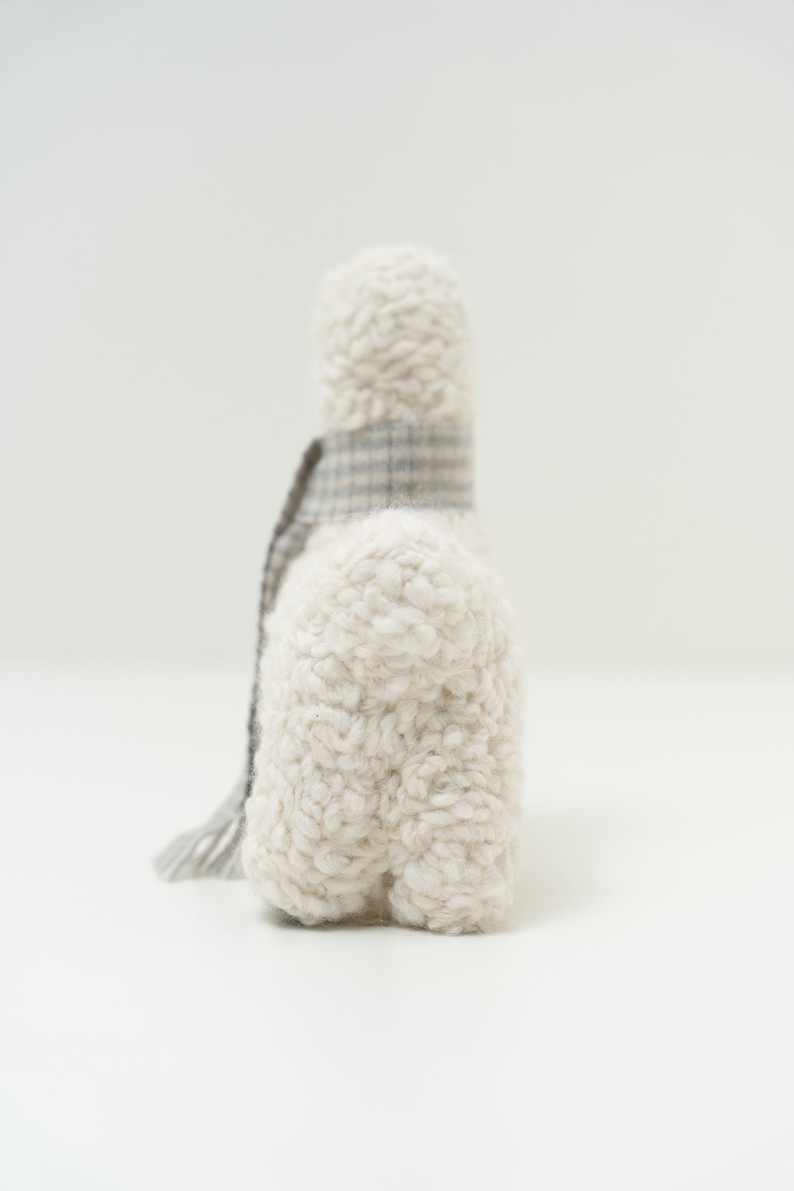 Peluche Qoni Grande De Baby Alpaca Color Blanco
