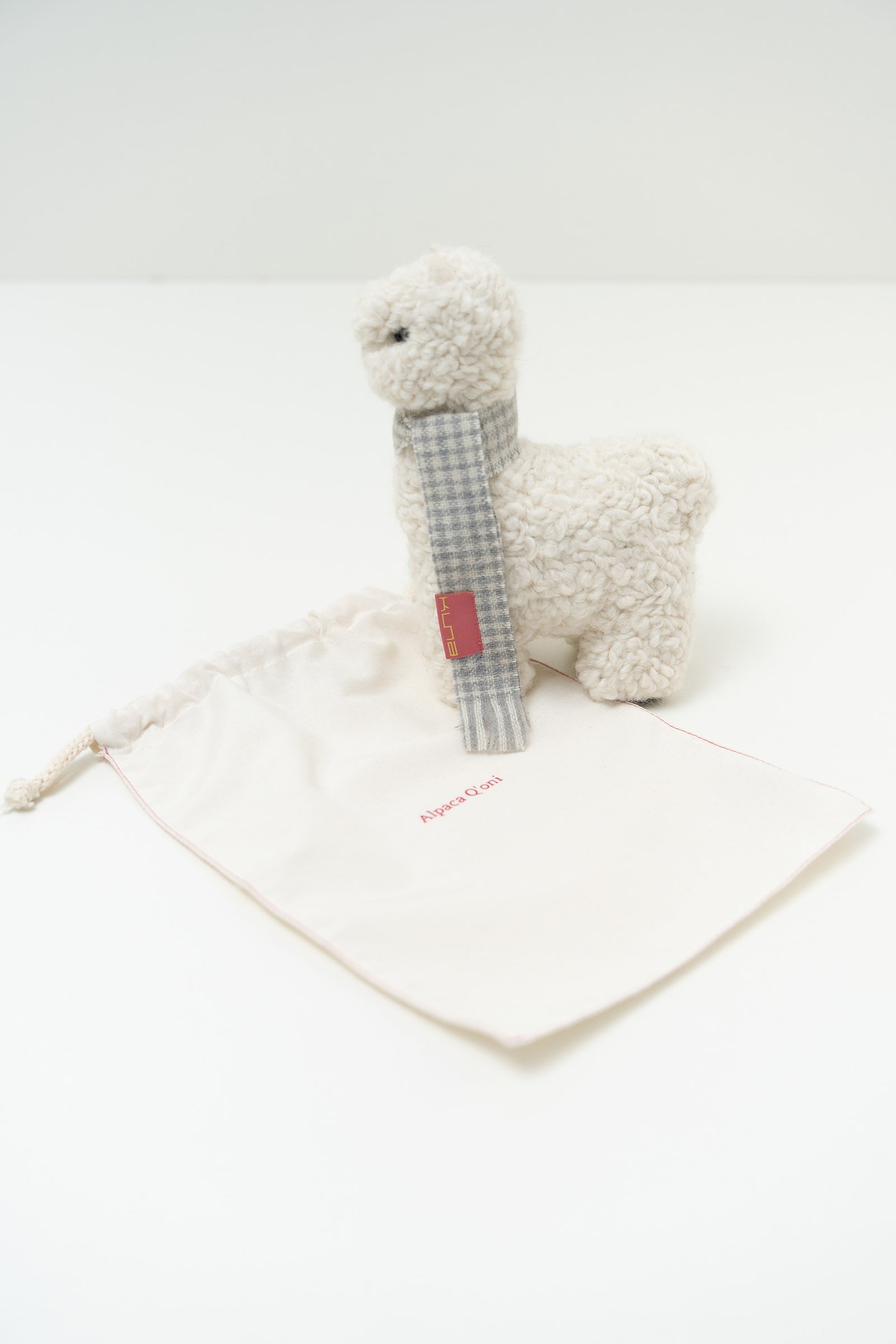 Peluche Qoni Grande De Baby Alpaca Color Blanco