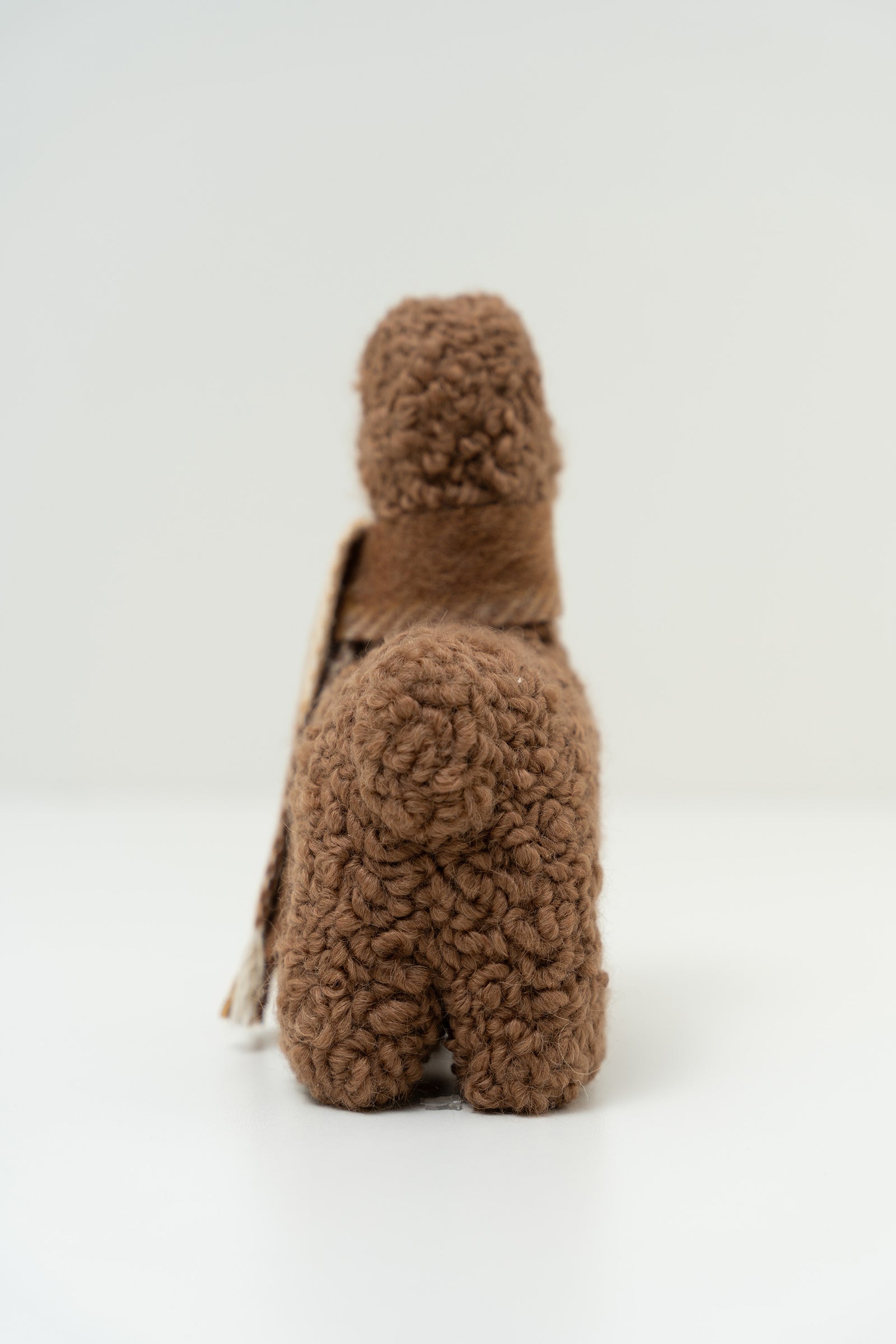 Large Brown Qoni Stuffed Animal Baby Alpaca Color Marron Kucalqong001