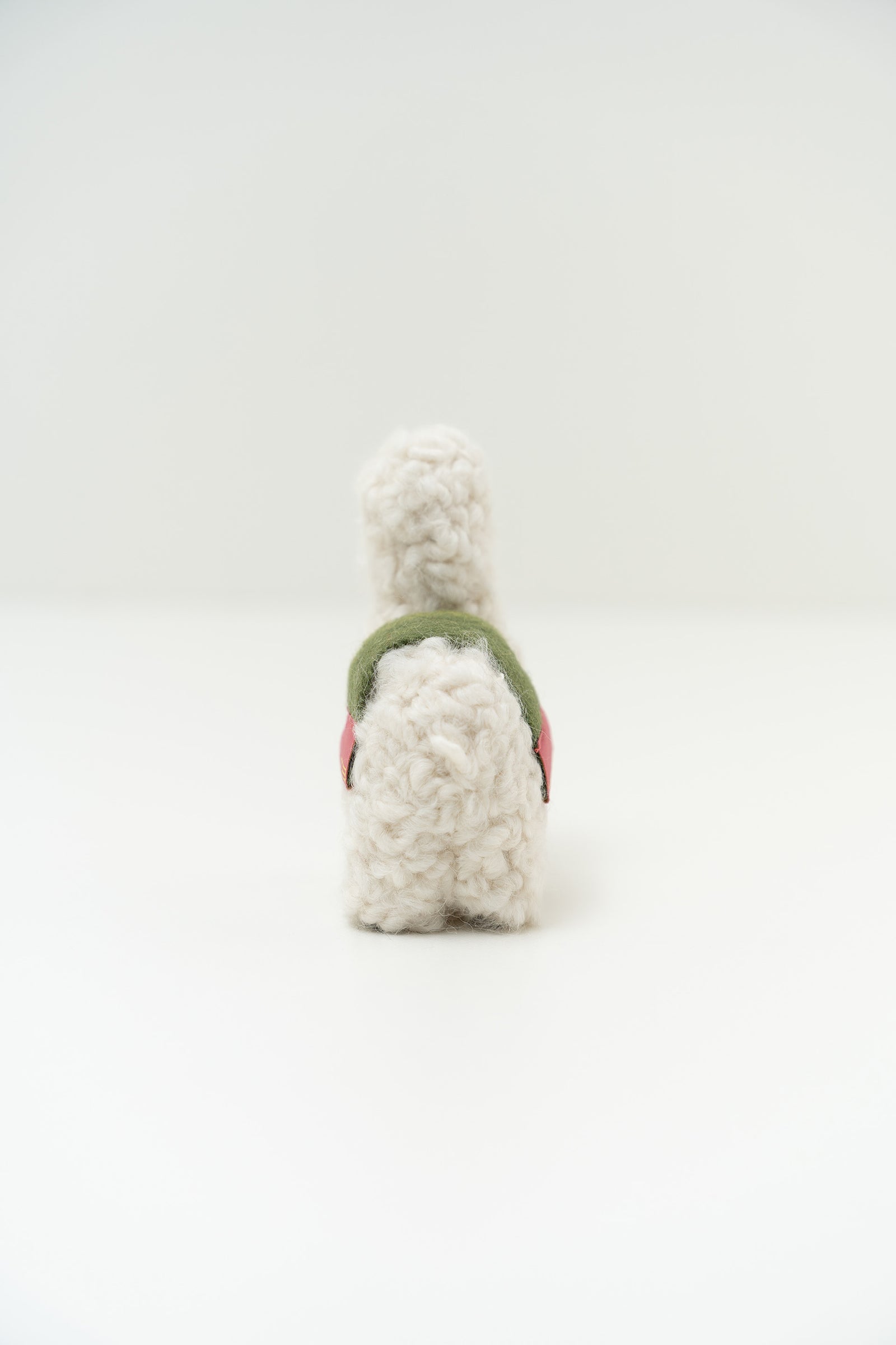 Peluche Qoni Mediana De Baby Alpaca Color Blanco