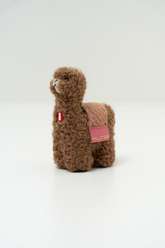 Peluche Qoni Mediana De Baby Alpaca Color Marron