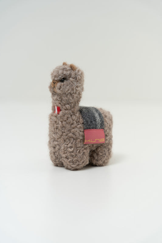 Peluche Qoni Mediana De Baby Alpaca Color Beige