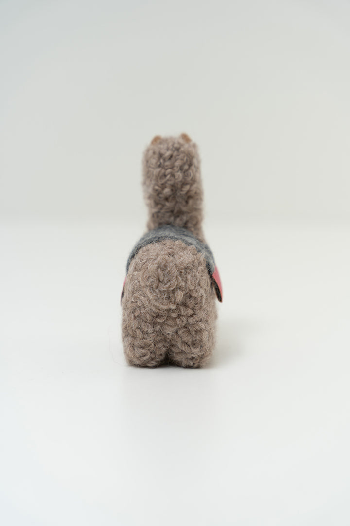 Peluche Qoni Mediana De Baby Alpaca Color Beige