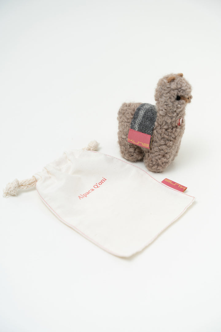 Peluche Qoni Mediana De Baby Alpaca Color Beige