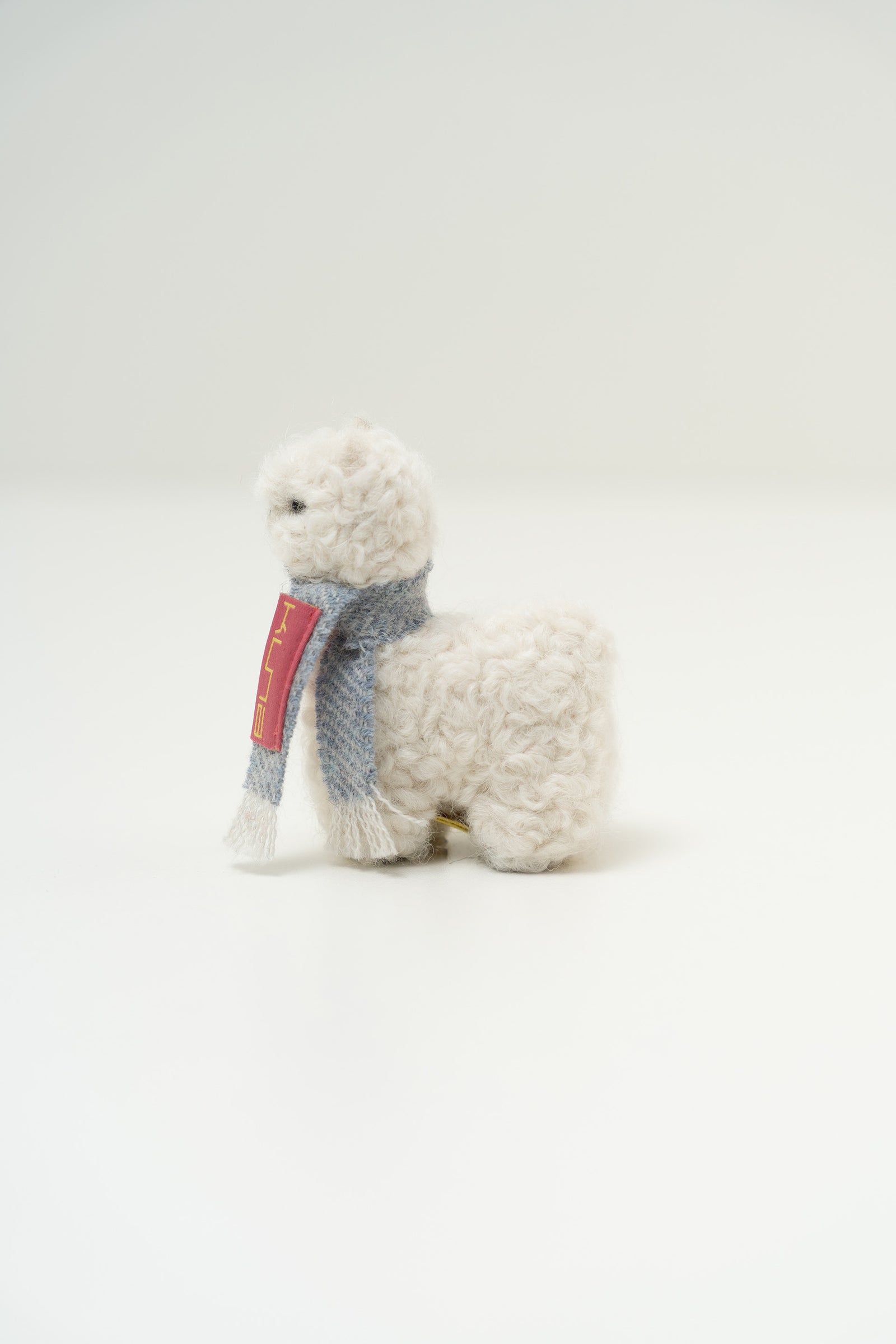 Peluche Qoni Pequena De Baby Alpaca Color Blanco