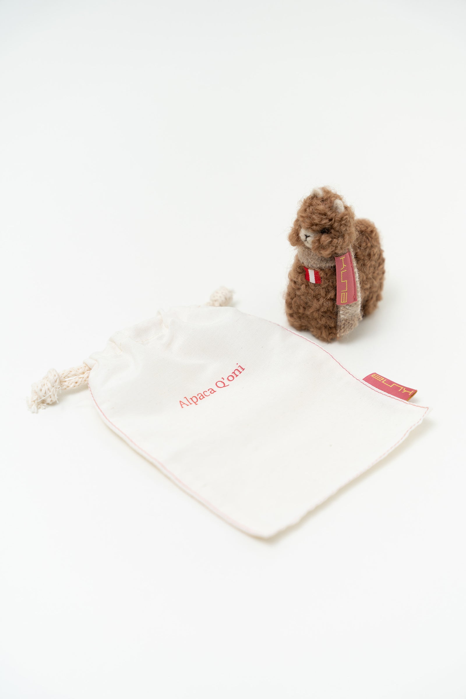 Small Brown Baby Alpaca Qoni Stuffed Animal