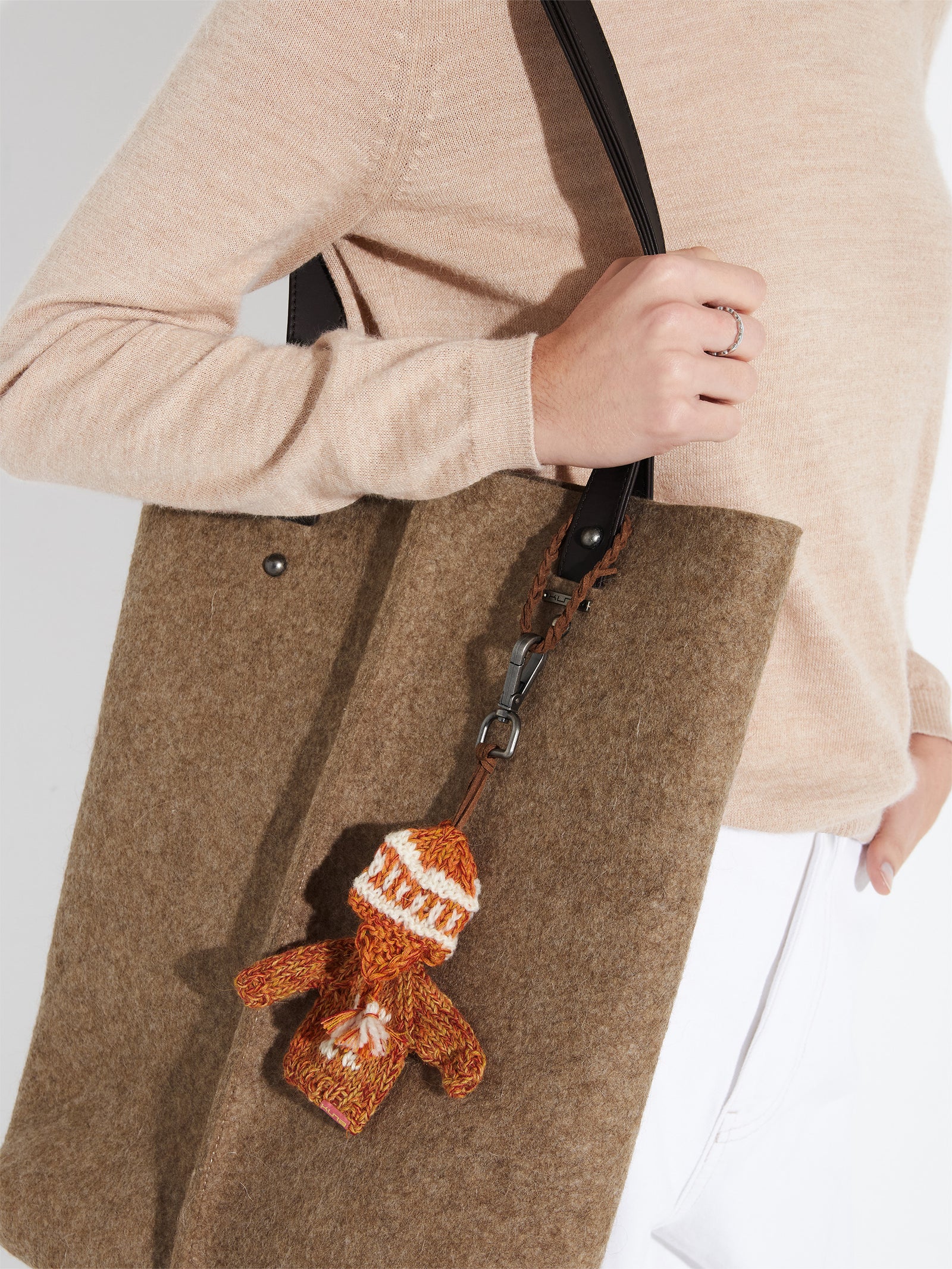 Raisin Brown Wool Wallet