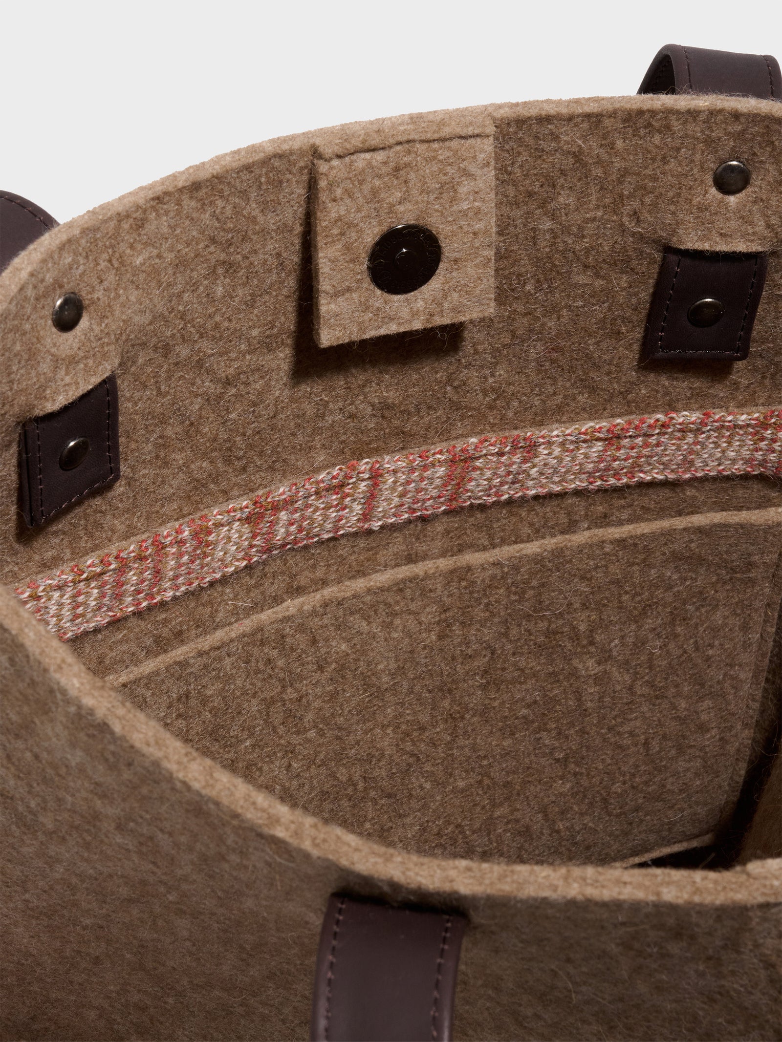 Raisin Brown Wool Wallet