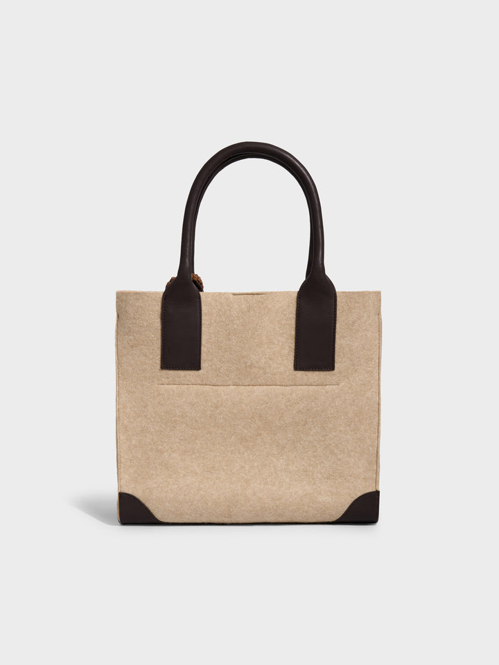 Cartera Ramona De Lana Color Beige