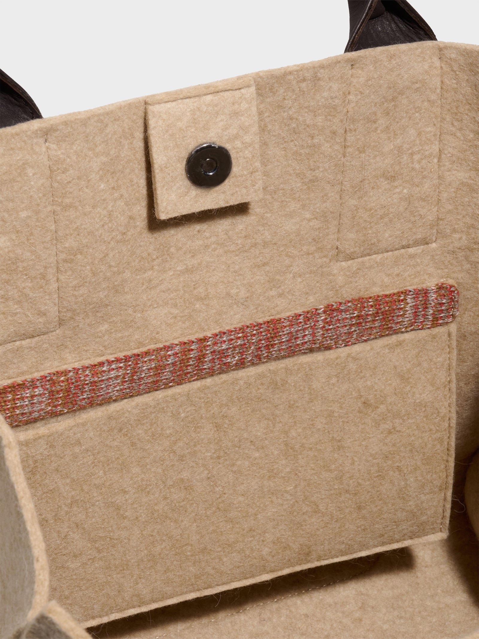 Ramona Beige Wool Purse