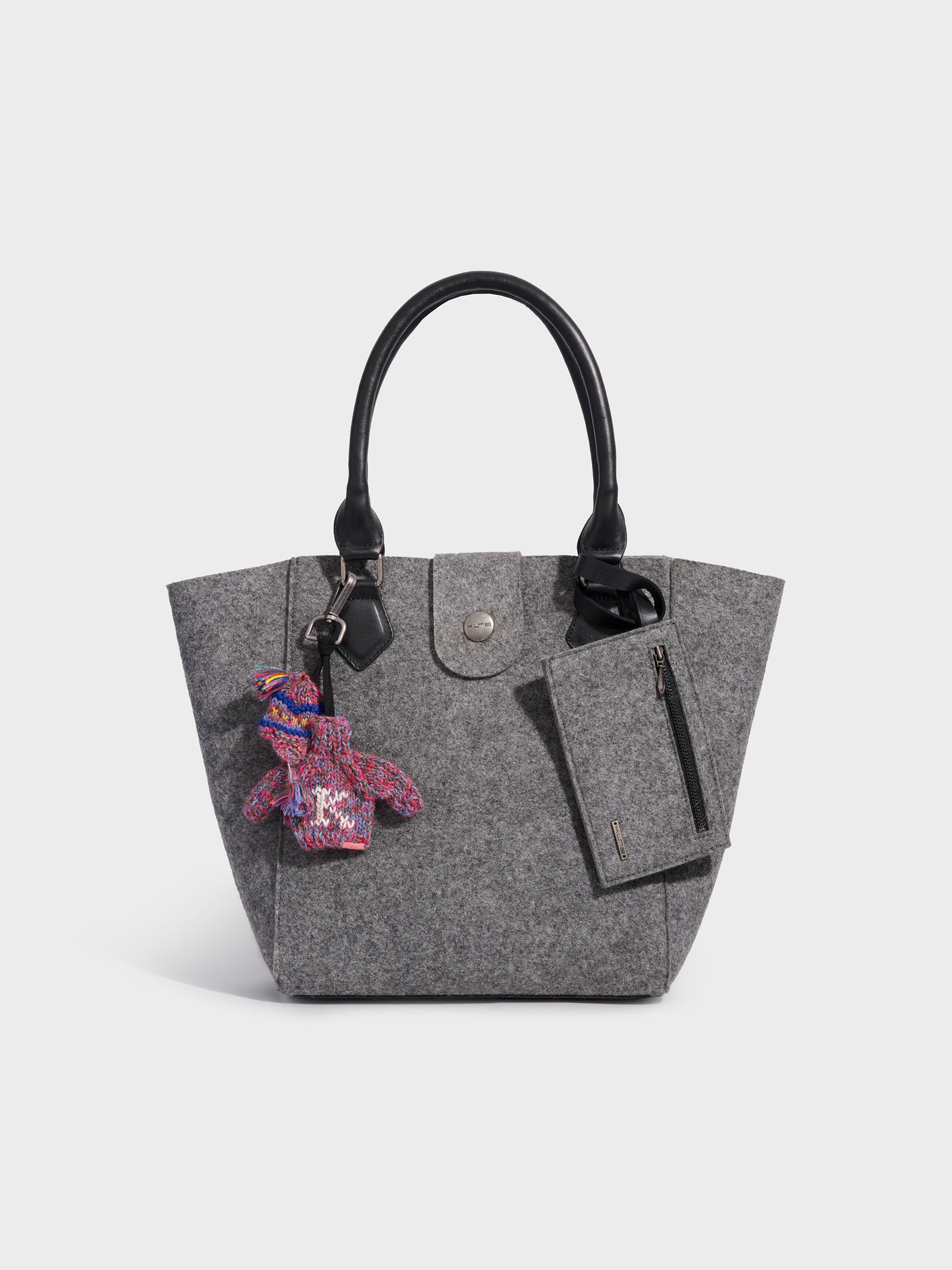 Cartera Randy De Alpaca Color Gris