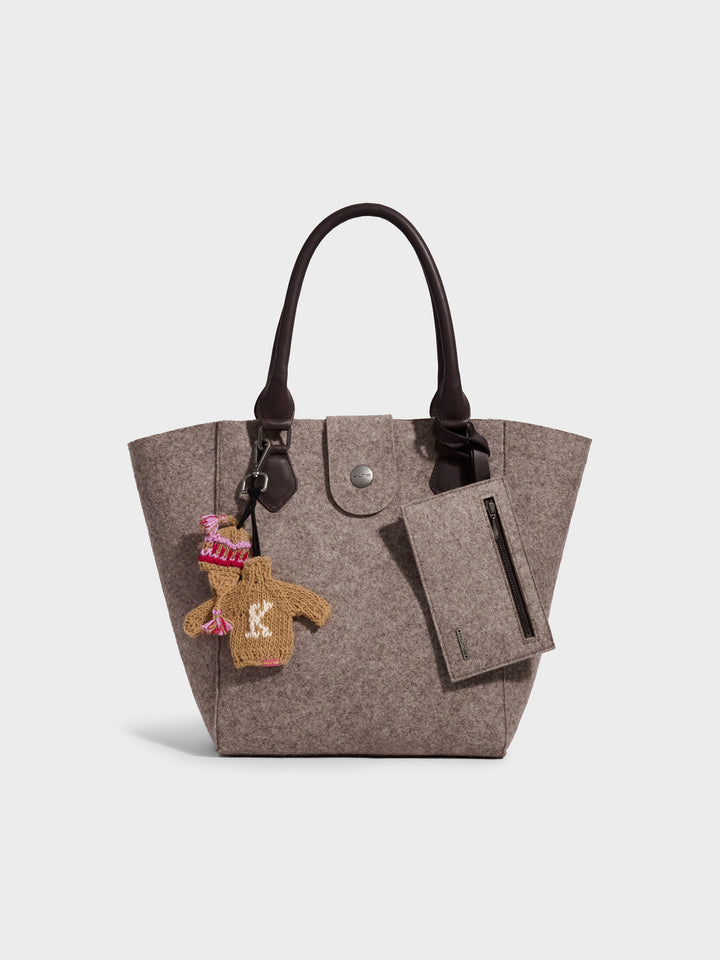 Cartera Randy De Alpaca Color Marron