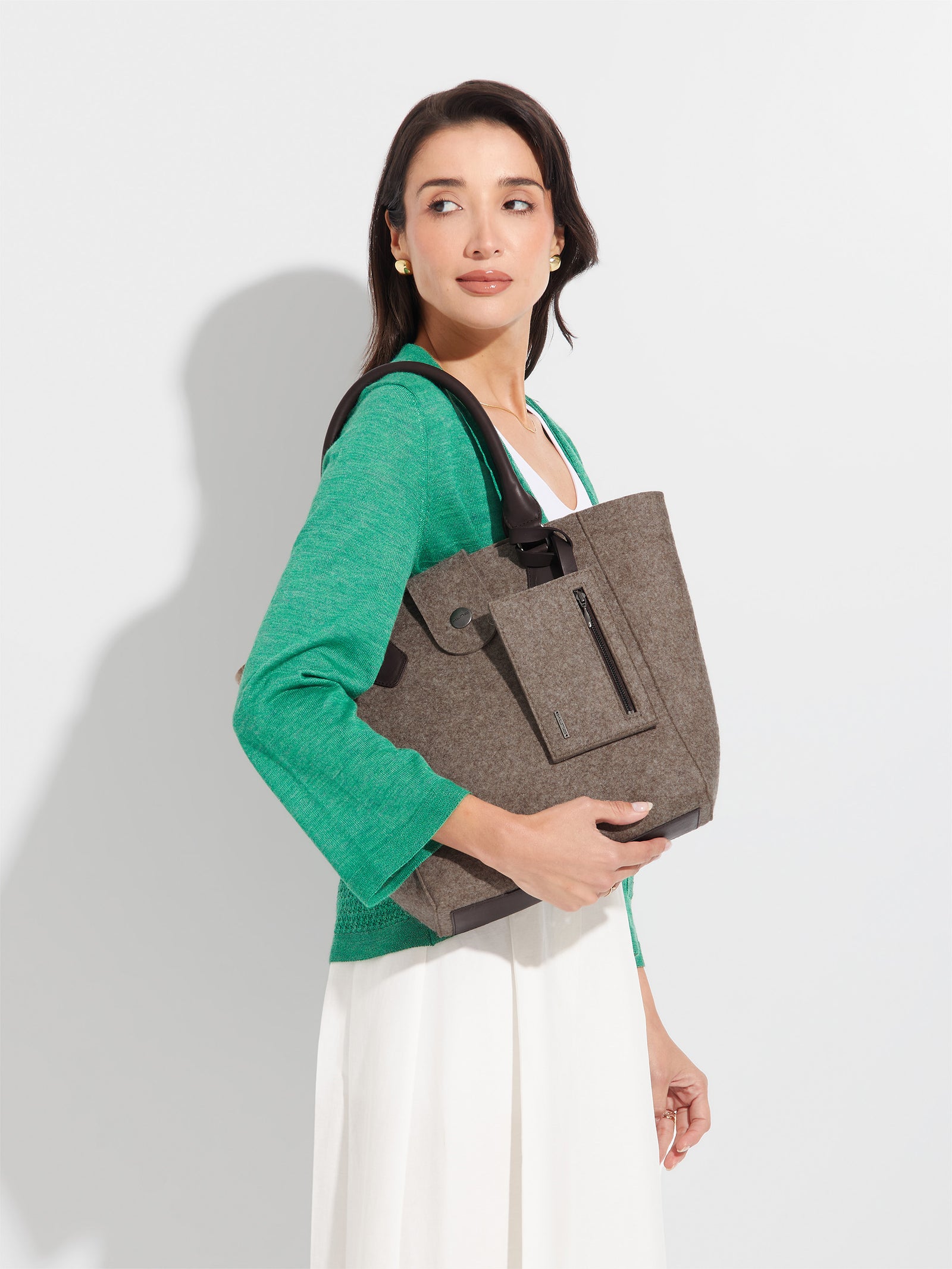 Cartera Randy De Alpaca Color Marrón