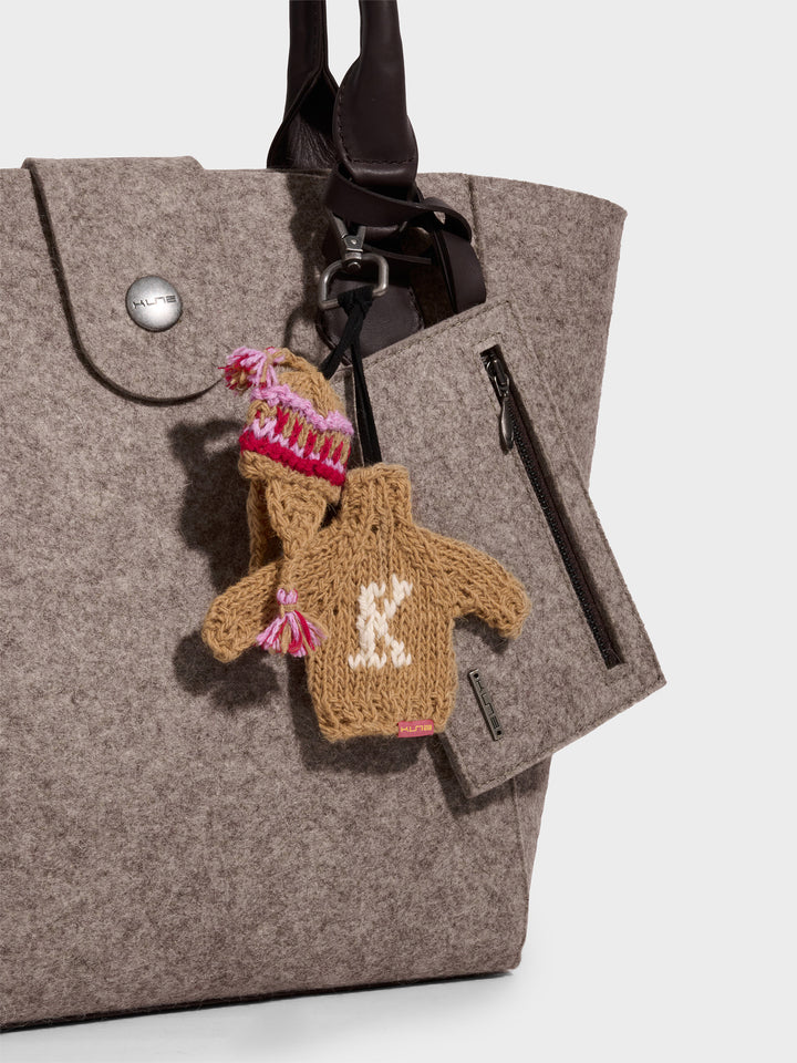 Cartera Randy De Alpaca Color Marron